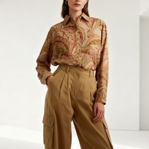 Chaps Multicolor Paisley Button-Down Shirt